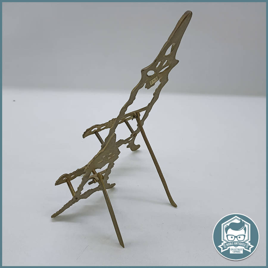 Two Decorative Vintage Brass Easel Book Stands !!!