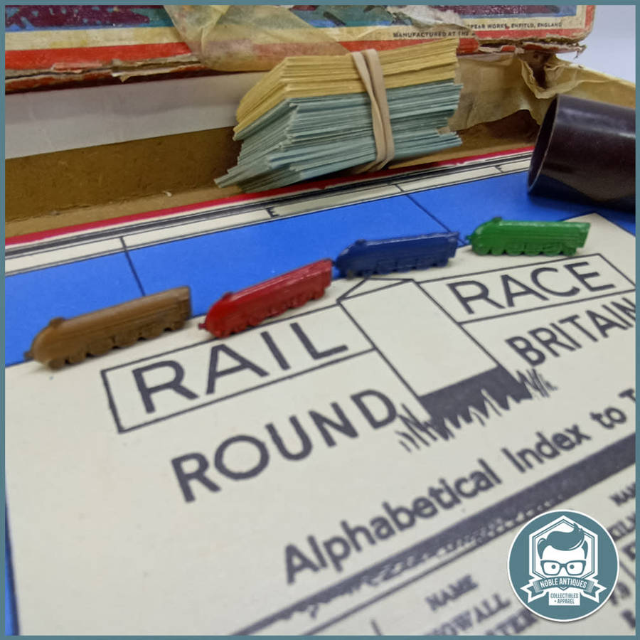 VINTAGE RAIL RACE A NOVEL TRAVELLING GAME - Boxed 1946!!!
