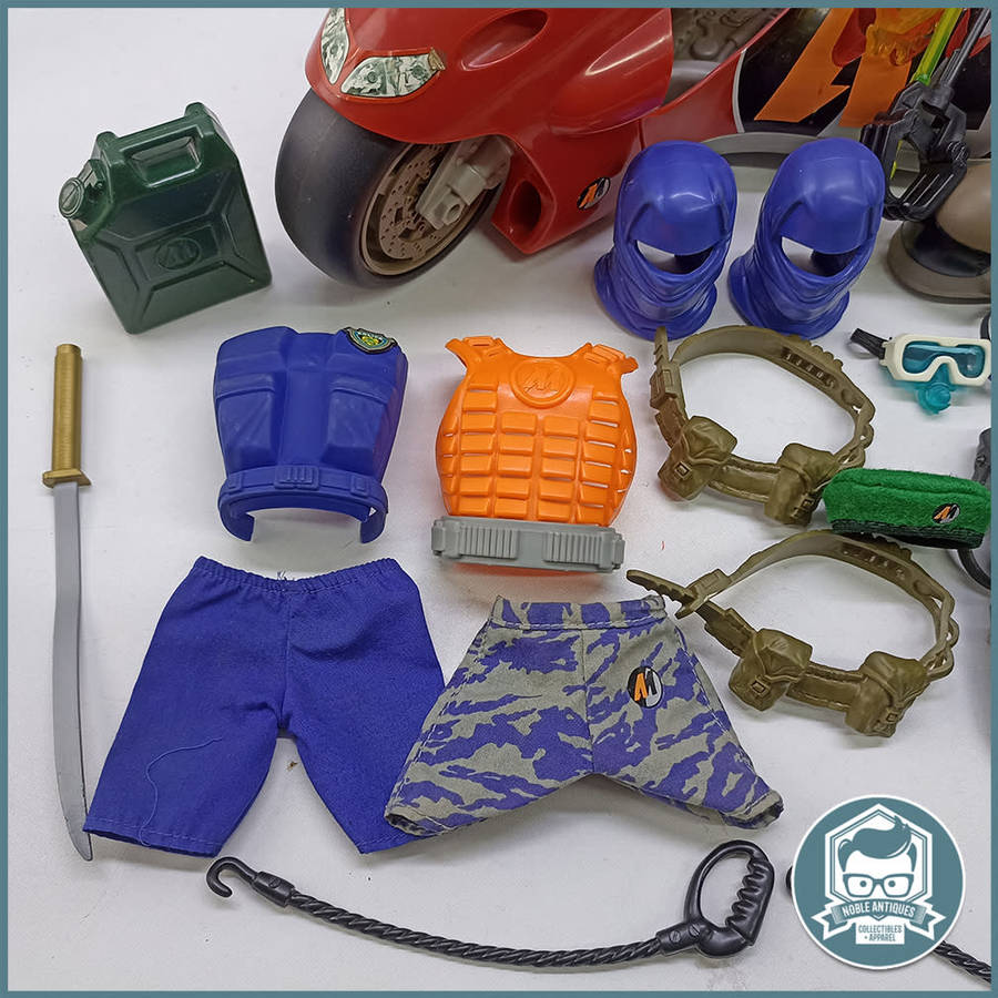Massive Vintage 2000 Action Man Tilt Racer and Apparel Collection!!!