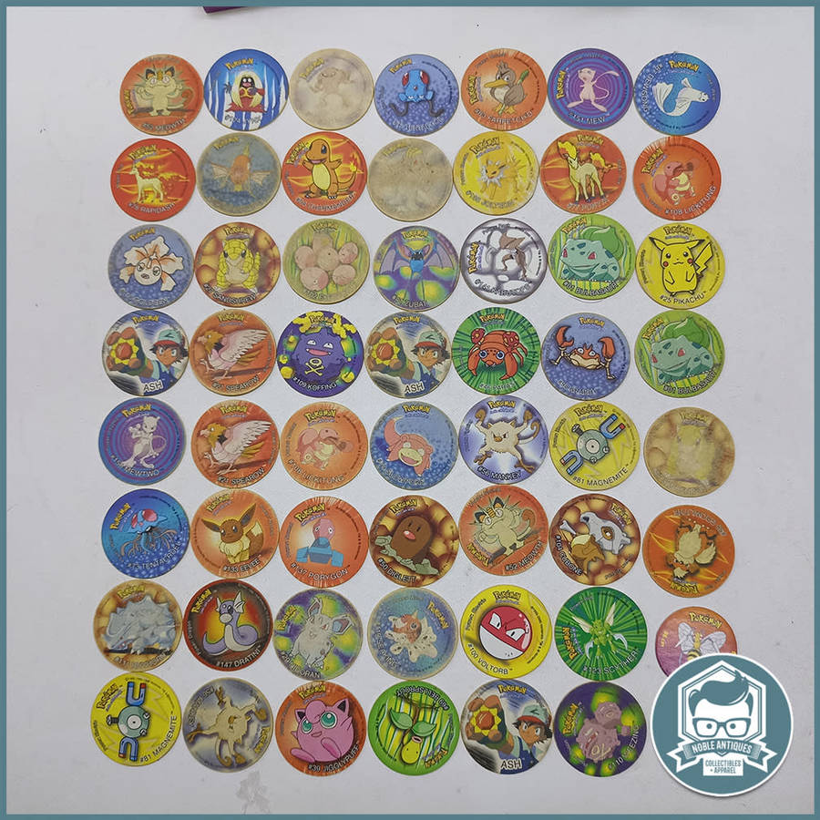 Vintage ORIGINAL Pokémon Tazo`s and Card Collection, Bid For All!!!