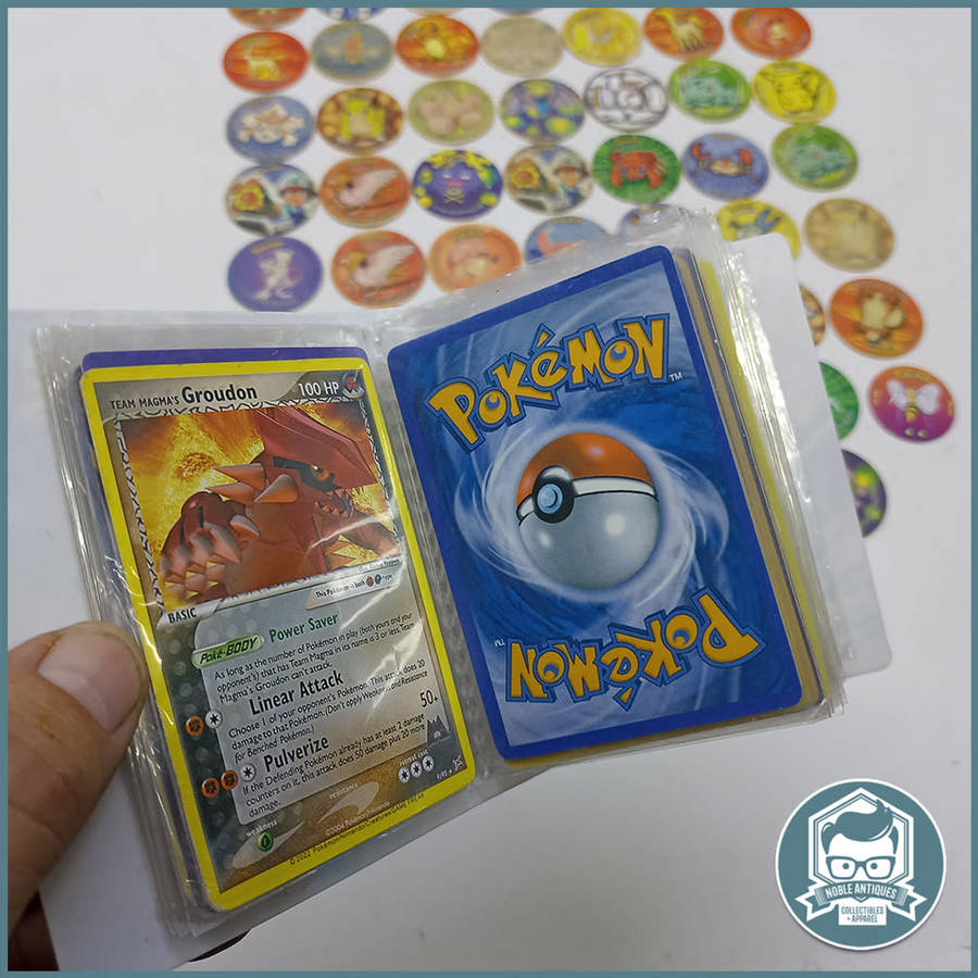 Vintage ORIGINAL Pokémon Tazo`s and Card Collection, Bid For All!!!