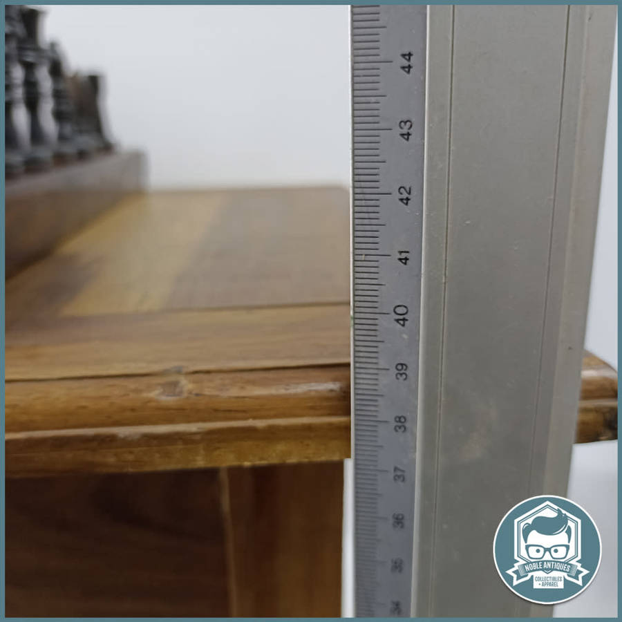 FANTASTIC!!! Hand Crafted Wood and Brass Hinge Chess Table and Travel Table!!! 60cmx50cmx35cm