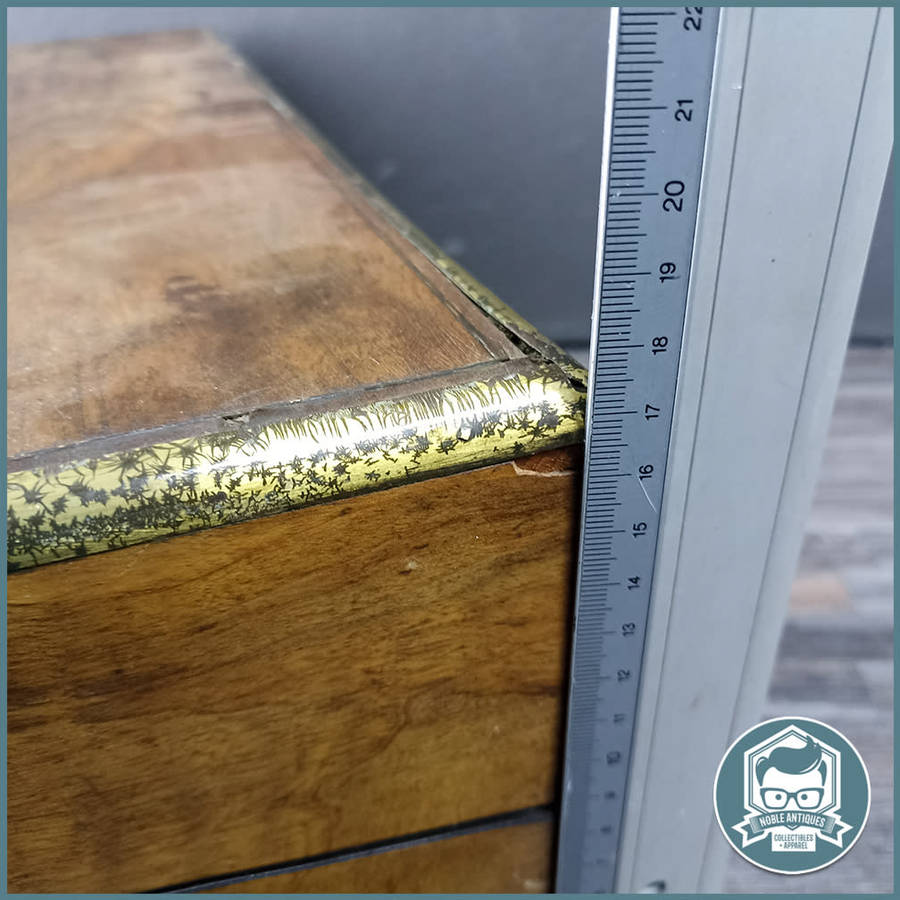 FANTASTIC!!! Antique Victorian Brass Bound Mahogany Writing Desk!!! 39cmx20cmx18cm