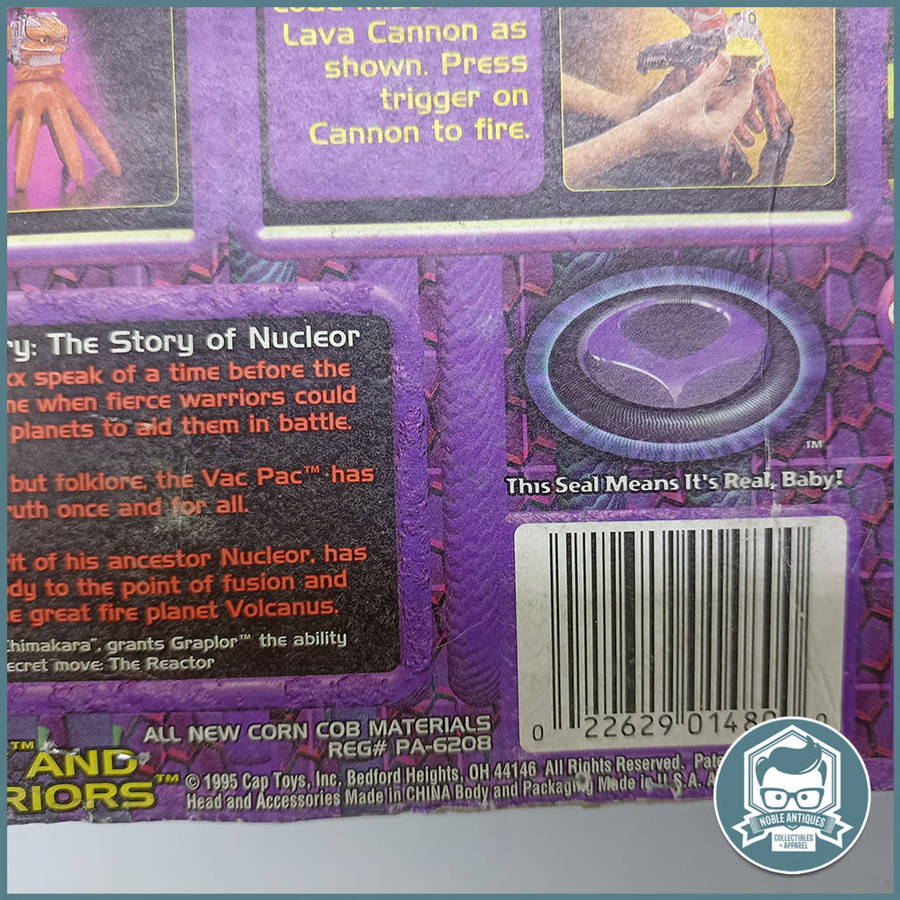 Original packaging. 1995 Cap Toys Fusion Fire Graplor Stretch Armstrong Action Figure!!!