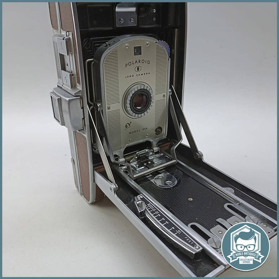 Large Original Vintage 1950`s Boxed Polaroid Model 95 First Speedliner Land Instant Film Camera!!!