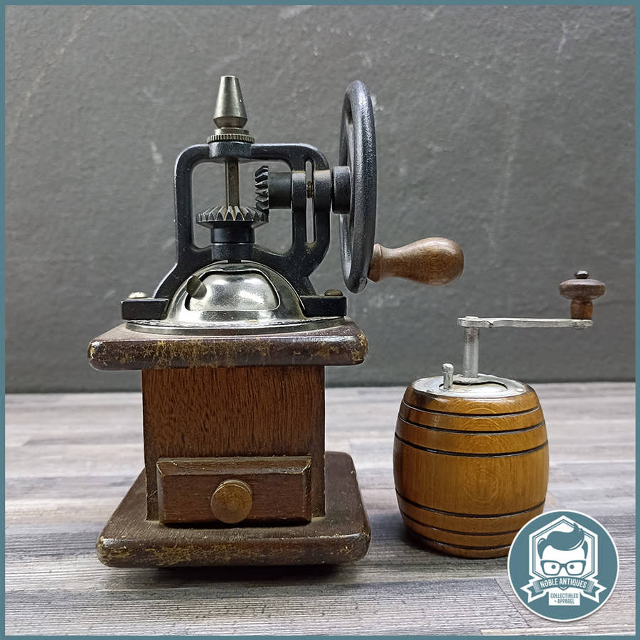 Vintage Wood and Metal Pepper Grinder Displays!!!