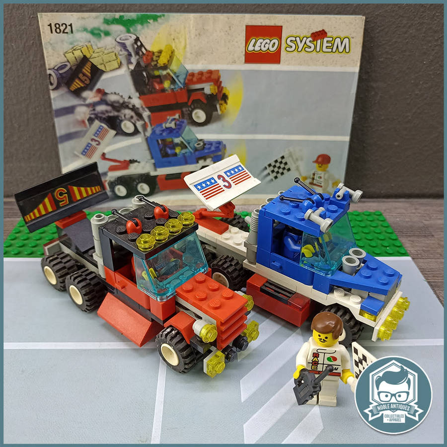 Original 1996 LEGO 1821 - Rally Racers (No Box, With Manual)!!!