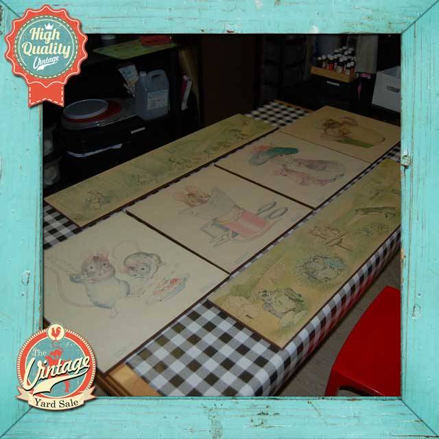 Six Beatrix Potter Prints (Printed in Great Britain)
