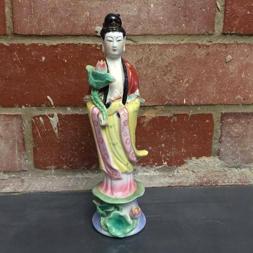 Oriental Porcelain Figure (200mm Tall)