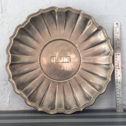 Large Ornate Metal Dish
