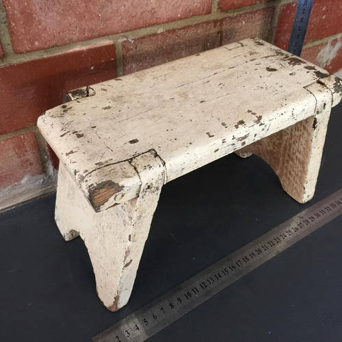 Small Antique Wooden Milkstool