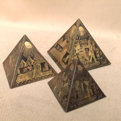 RARE BRASS ORNATE PAPERWEIGHTS