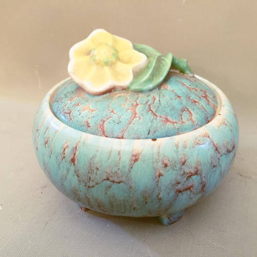 Vintage Rosenthal Bowl and Lid with Flower (Note Hairline crack in Lid)