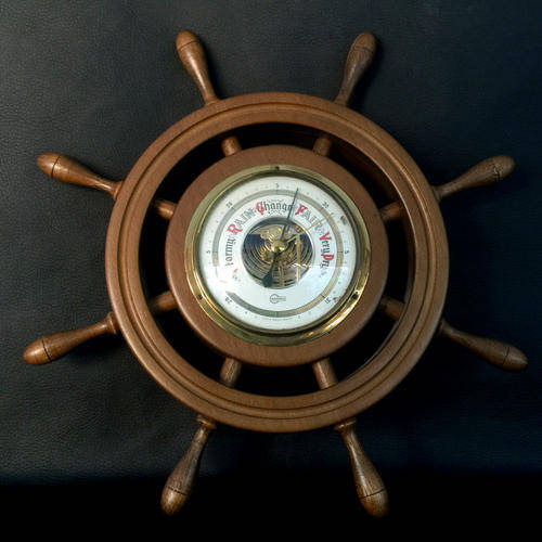 Vintage West German Nautical Themed Barometer