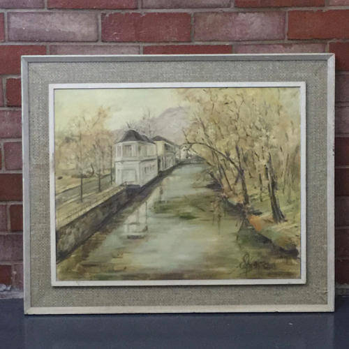 Framed Original Oil on Canvas Landscape - See Signature for details (800 x 600)