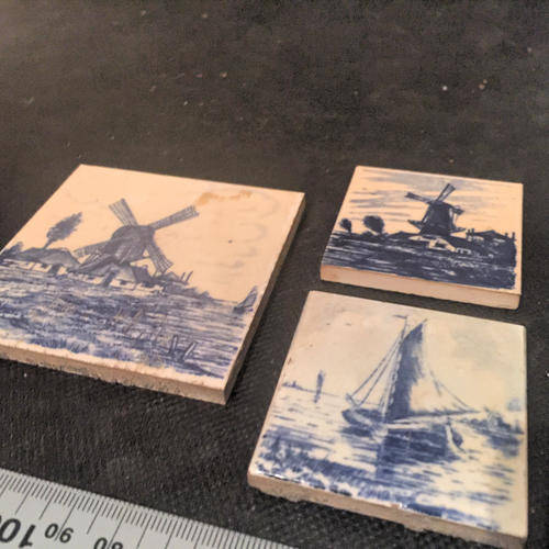Collection of Porcelain Delft Tiles