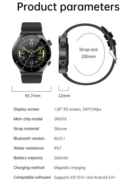 Unisex smart watch