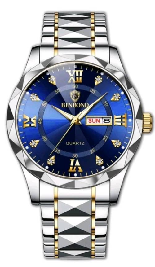 Stainless steel men wrist watch