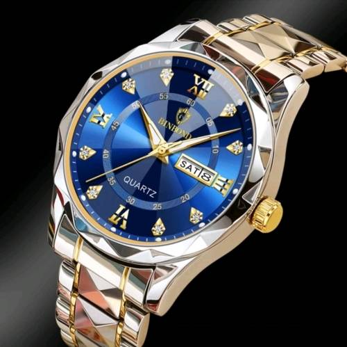 Stainless steel men wrist watch