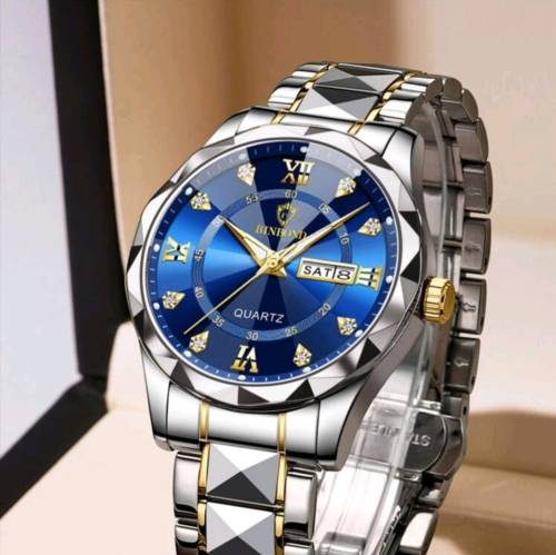 Stainless steel men wrist watch