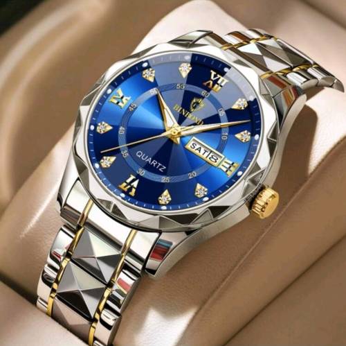 Stainless steel men wrist watch