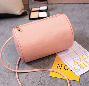 Fashion cylinder bag. Black color. Stock in ZA.