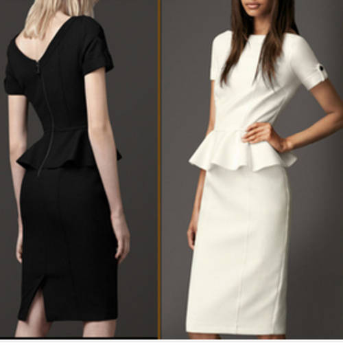 New arrival Euro style back zipper dress, 2 colors, size30-36