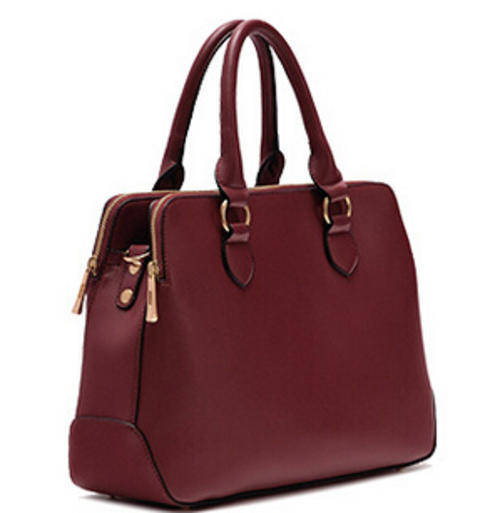 High quality double zips classic big bags. Wine color. Stock in ZA