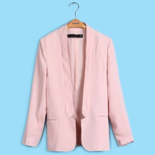 designed chiffon material summer blazer and jacket. Color pink. Size 36. Stock in ZA