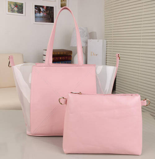 Composited handbag, fresh colors for holidays! Pink color.