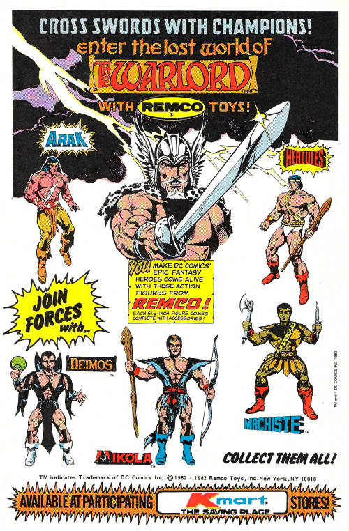 Arak near-complete, vintage Lost World of the Warlord (MOTU KO/knock-off) action figure by Remco