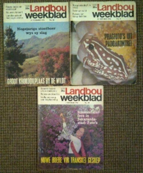 3 X VINTAGE LANBOU WEEKBLAD MAGAZINES!!!!!