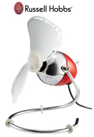 RUSSEL HOBBS RED USB MINI DESK FAN
