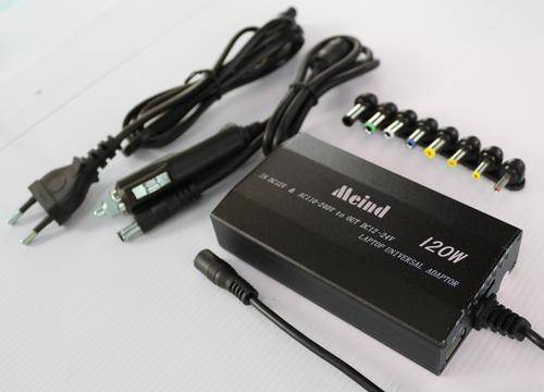 Universal Laptop Car & Home Adapter 120W - 2 in 1 (240V AC/12V DC) + 5V USB For Cellphone charger