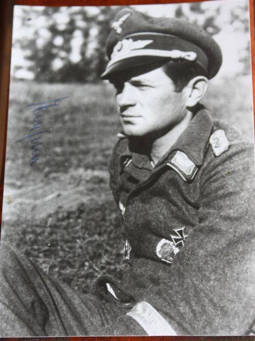 German WW2 Fallschirmjager Knights Cross Holder Original Autograph