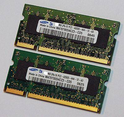 1GB DDR2 Notebook Ram Modules x 2!!!!!!!