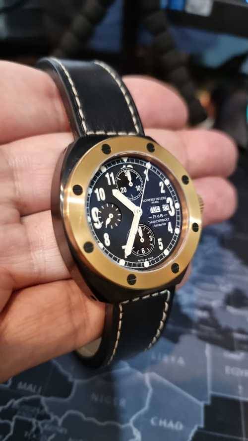 Montres De Luxe P48 Thunderbolt - Made in Italy - Limited Swiss Chronograph ETA Cal. 7750 Watch