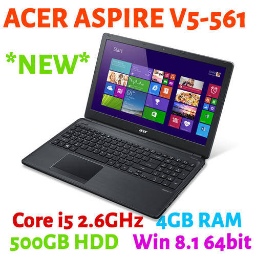 *BRAND NEW* Acer Aspire V5-561 Core i5-4200U, 4GB RAM, 500GB HDD, DVD-RW, Webcam, HDMI, Win 8.1