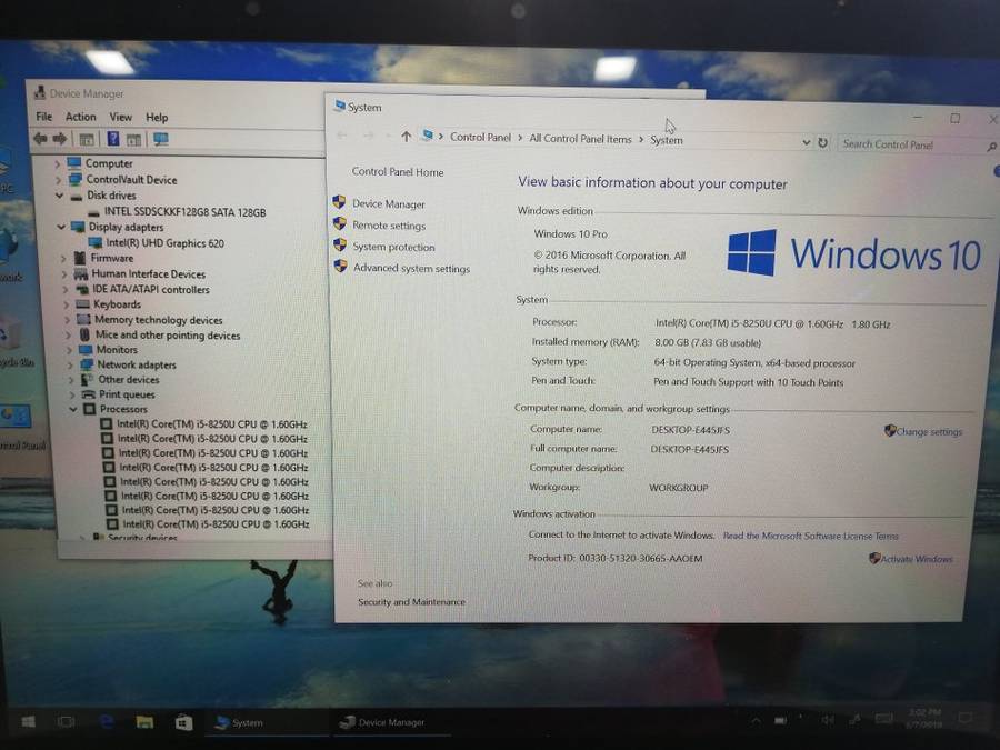 Dell Latitude 5290 Core i5-8250U/ 8GB Ram/ 128GB SSD/ UltraHD Graphics/ 3 year Dell Warranty