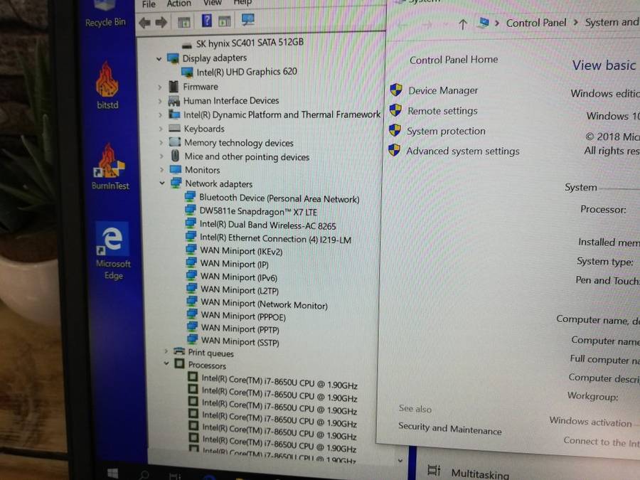 (HyperBook) Dell Latitude 7490 Core i7-8650U/ 512GB SSD/ 16GB DDR4L/ UHD 620/ FHD / Warranty 2022