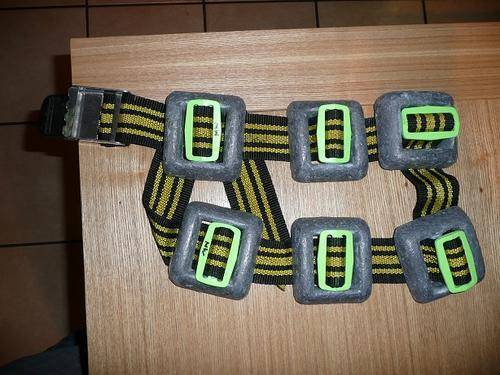 Weightbelt with 6x 1kg weights