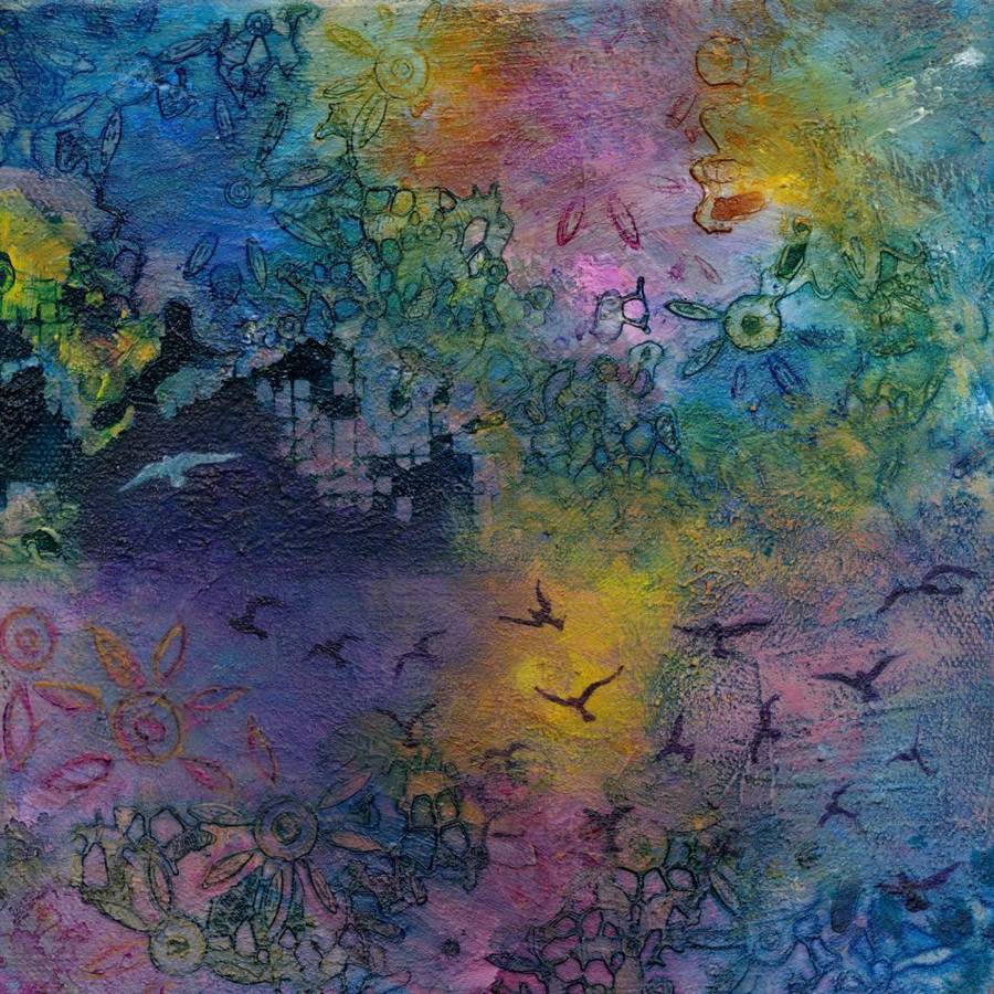 Circle of the sun- Original Acrylic Painting - Miranda Gerber