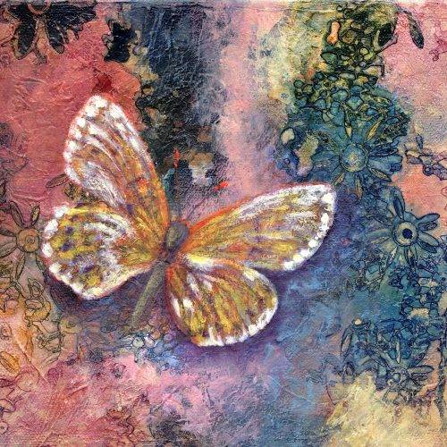 Painting - Quantum Weather Butterfly painting (20mm x 20mm x 25mm painting) Free Shipping