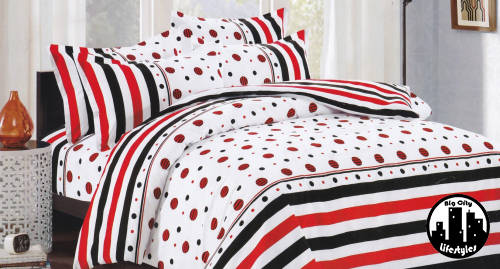 6 Piece Printed Microfiber Duvet Cover Sets | Queen
