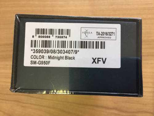 64GB Samsung Galaxy S8 + superfly AIR Transparent Case