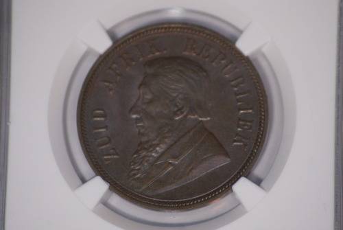 1892 PENNY - AU 58