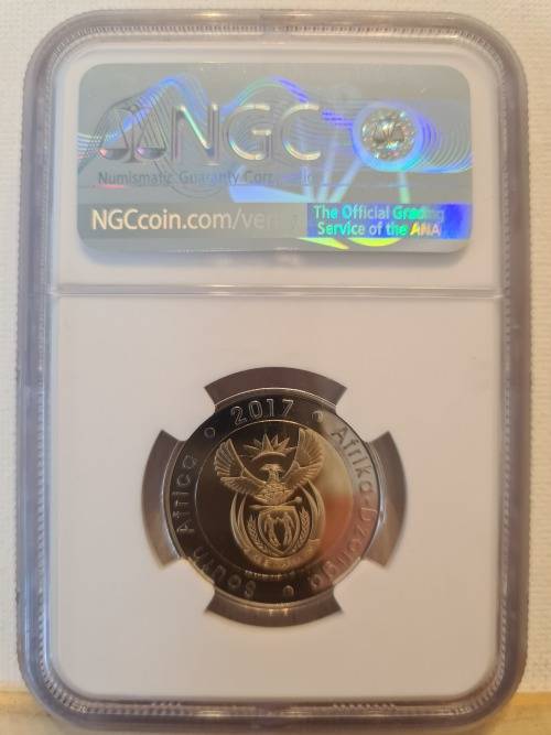 HIGHEST GRADE!!!!!!!!  2017 O R TAMBO R5 - graded PF69 CAMEO at NGC