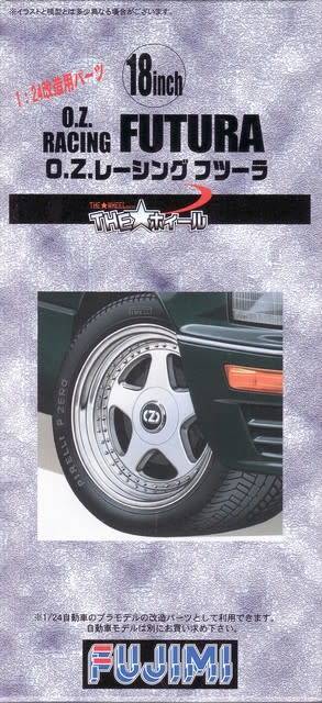 FUJIMI Oz Futura model car rim & tyre set 1:24 - 18 Inch
