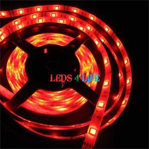 7.2W 3 CHIP **RED** LED strip light 30LED's/m - HIGH GRADE  NON WATERPROOF - FREE SHIPPING AVAILABLE