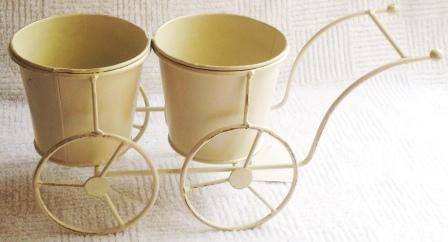 Decorative Wagon Two Potholder or planter - 34 x 13 x 16 cm